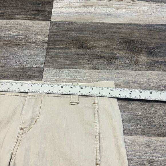 Vintage Y2K Levis Cream Womens JR 7 Low Rise Stretch Flared Bell Bottom Jeans - Picture 6 of 11